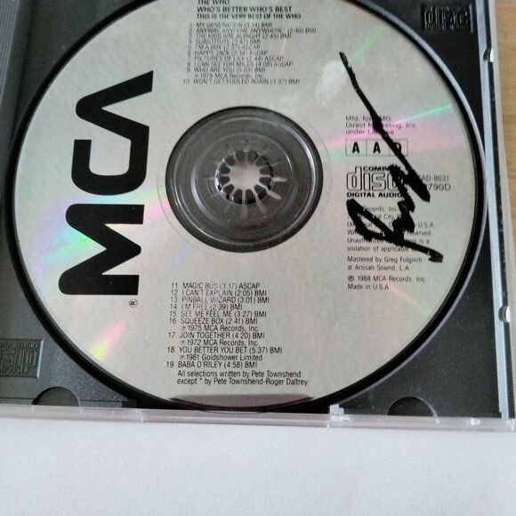 The Who Whos Better Whos Best CD - Picture 4 of 4